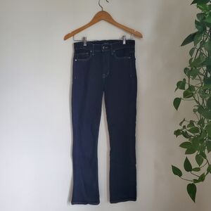 FIDELITY | Dark Indigo Blue Lily High Boot Cut Denim Jeans (26)